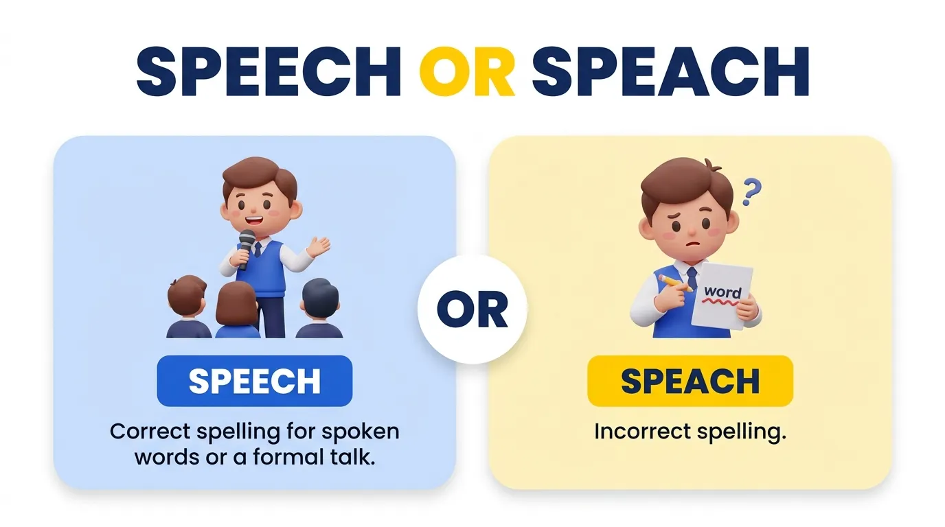 speech or speach