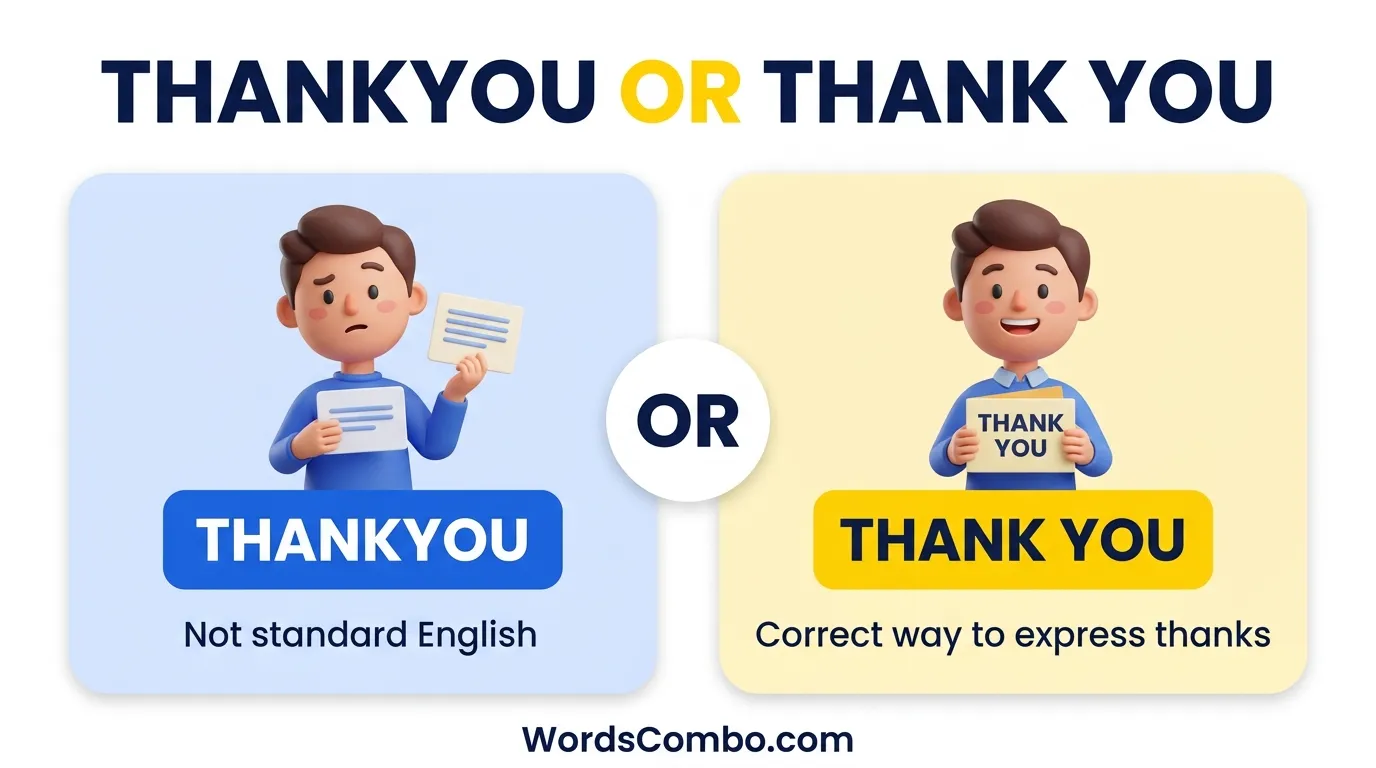 thankyou or thank you