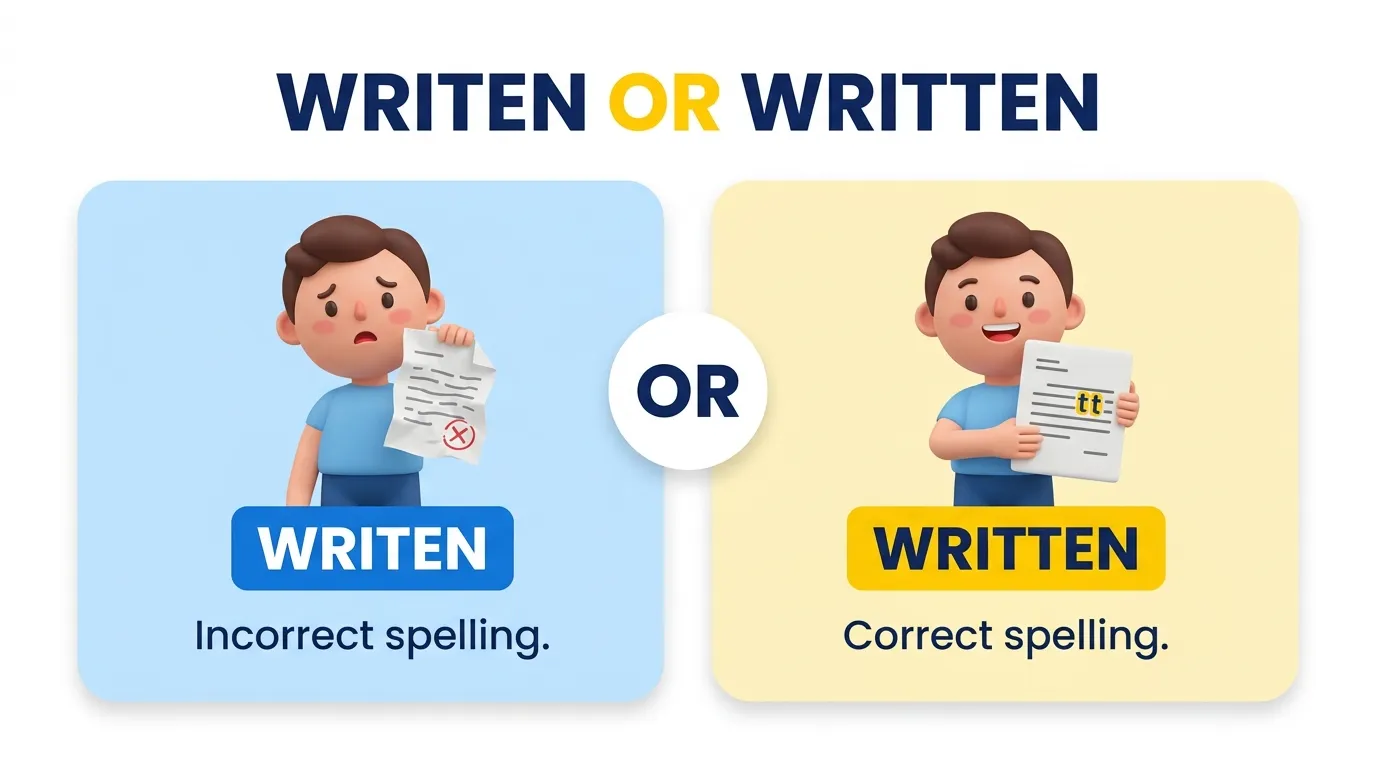 Writen or Written